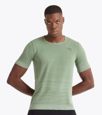 DIADORA SS TEE SHIRT STRATOUNO VERT ICEBERG Tee shirt running pas cher