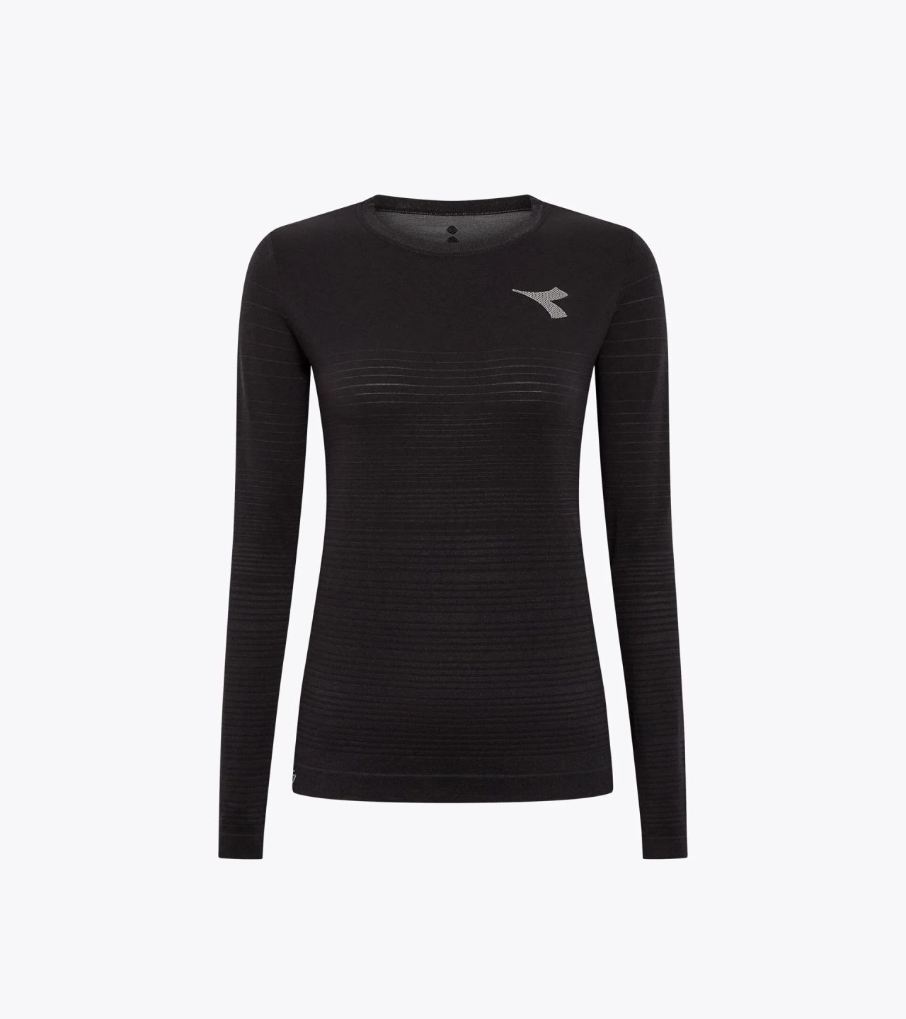 DIADORA LS TEE SHIRT STRATOUNO WOMEN NOIR Tee shirt running