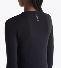 DIADORA LS TEE SHIRT STRATOUNO WOMEN NOIR Tee shirt running pas cher
