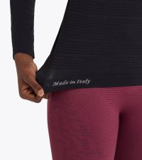 DIADORA LS TEE SHIRT STRATOUNO WOMEN NOIR Tee shirt running pas cher