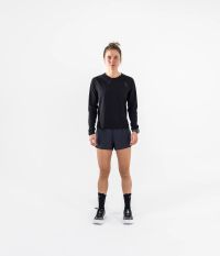 WISE ULTRA SHIRT  LS W BLACK  Tee shirt running pas cher