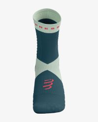 COMPRESSPORT ULTRA TRAIL SOCKS V2 STARGAZER ET FLUO RED  Chaussettes running pas cher