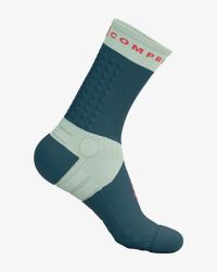 COMPRESSPORT ULTRA TRAIL SOCKS V2 STARGAZER ET FLUO RED  Chaussettes running pas cher