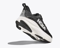 HOKA SKYFLOW WIDE BLACK ET WHITE  Chaussures de running pour pieds larges pas cher