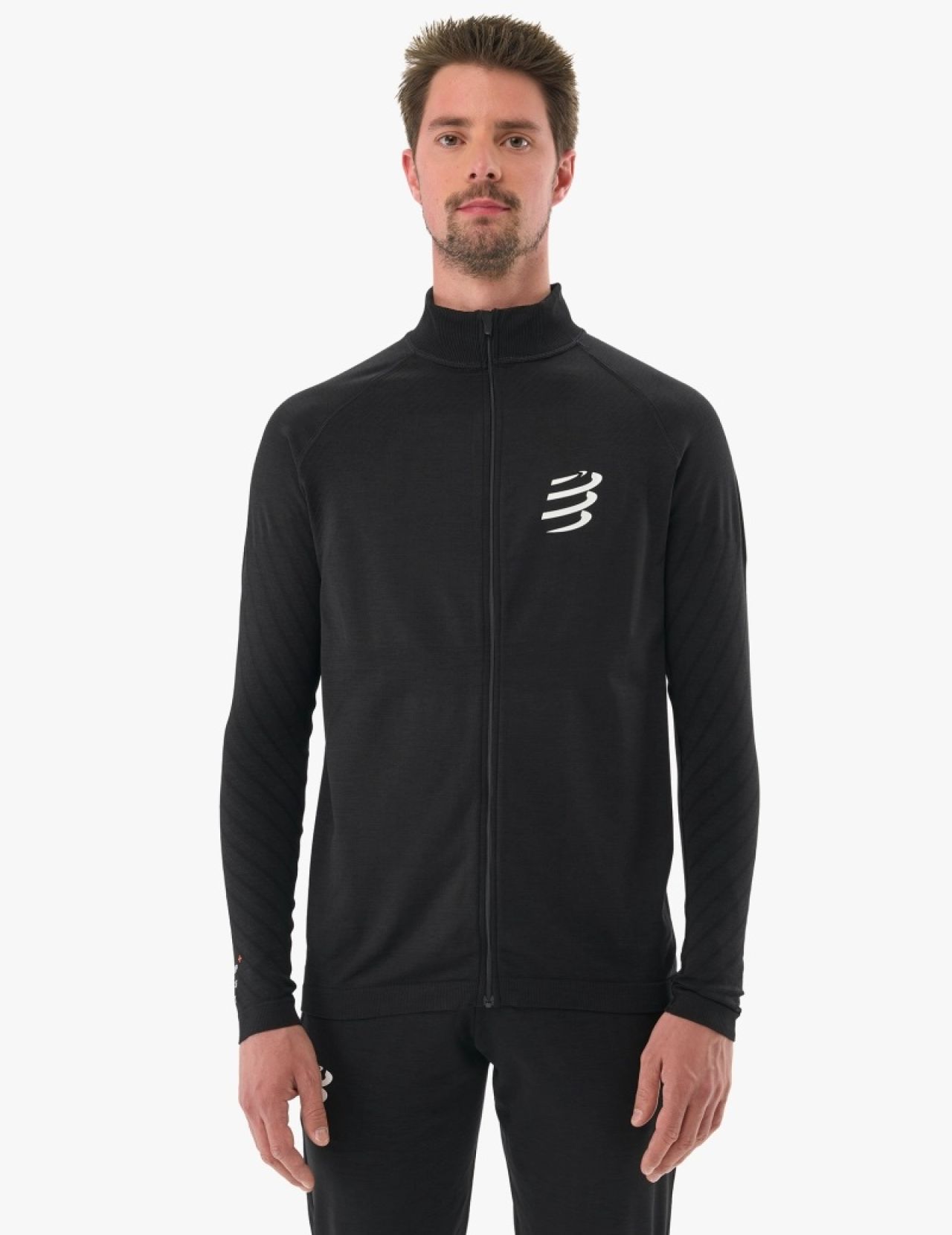 COMPRESSPORT SEAMLESS ZIP SWEATSHIRT BLACK