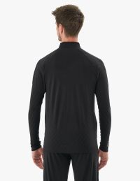 COMPRESSPORT SEAMLESS ZIP SWEATSHIRT BLACK pas cher