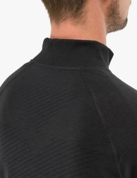 COMPRESSPORT SEAMLESS ZIP SWEATSHIRT BLACK pas cher