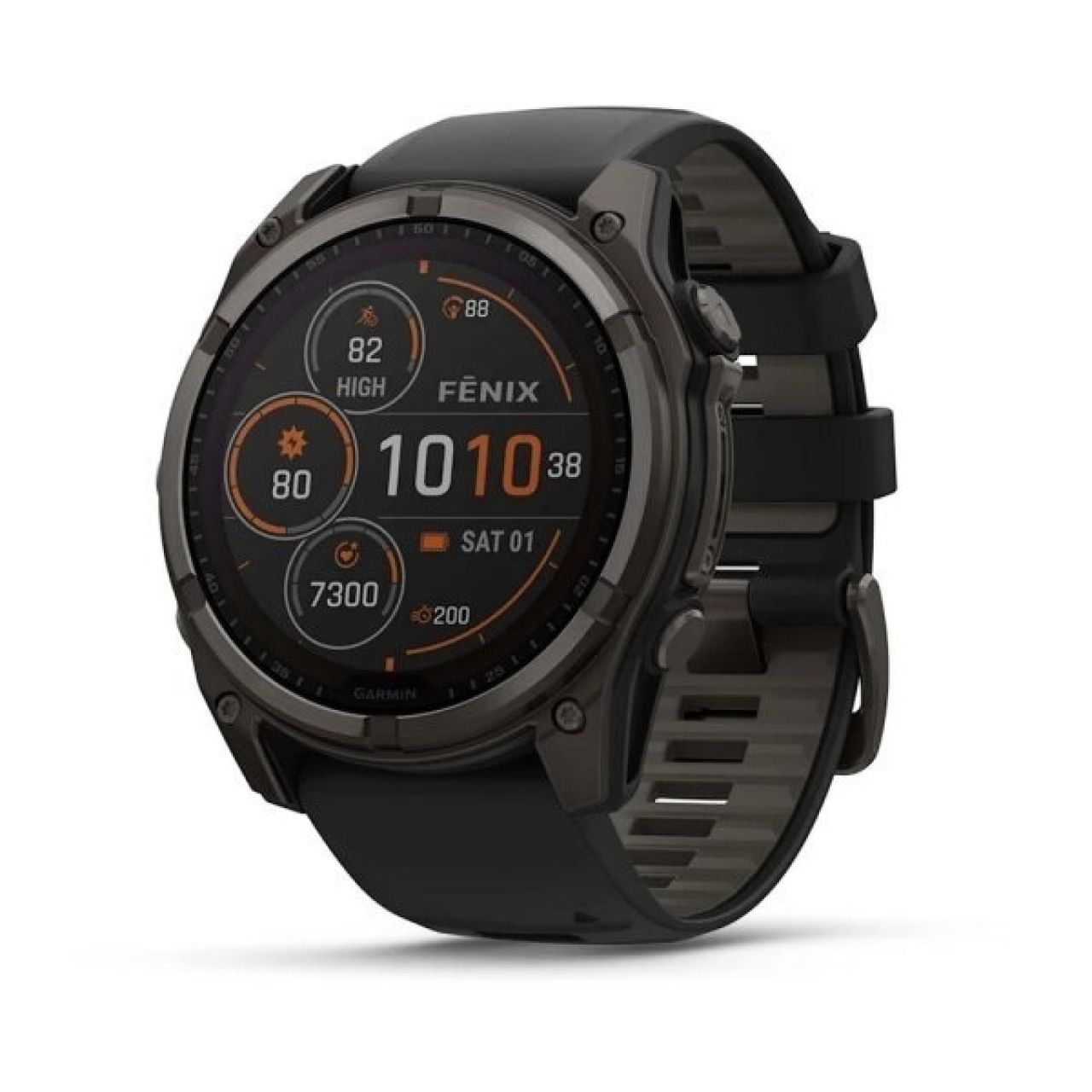 GARMIN FENIX 8  SOLAR SAPHIRE TITANE CARBON GRAY 47mm