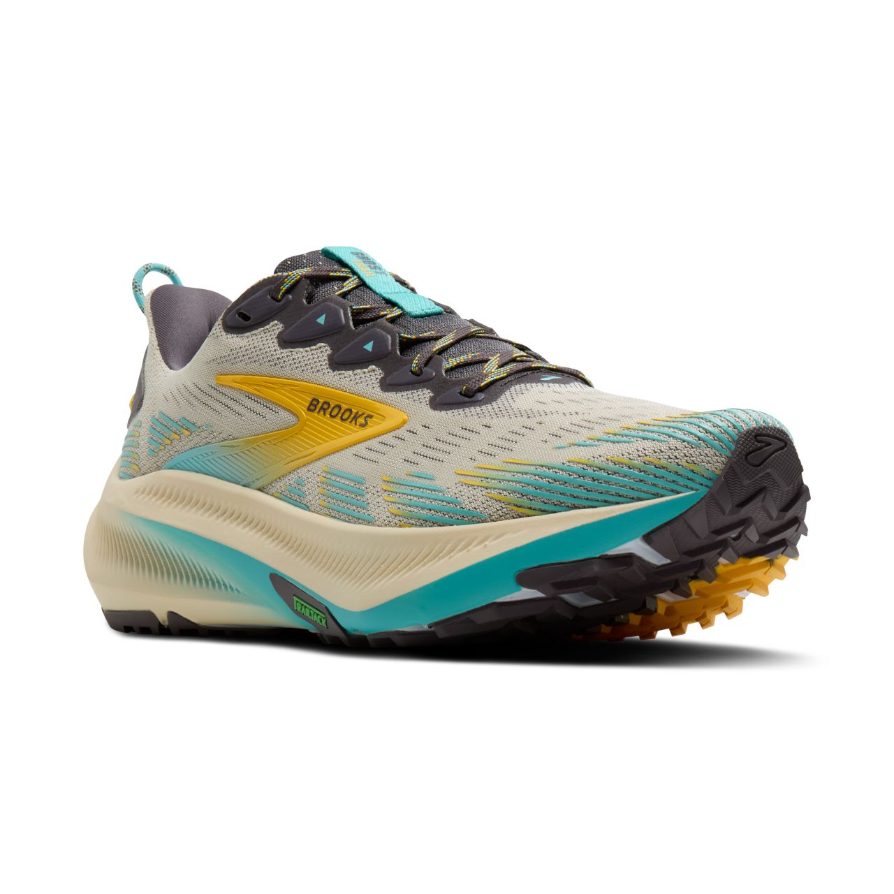 BROOKS GHOST TRAIL BLEACHED SAND, RABBIT ET BLUEFISH  Chaussures de gravel