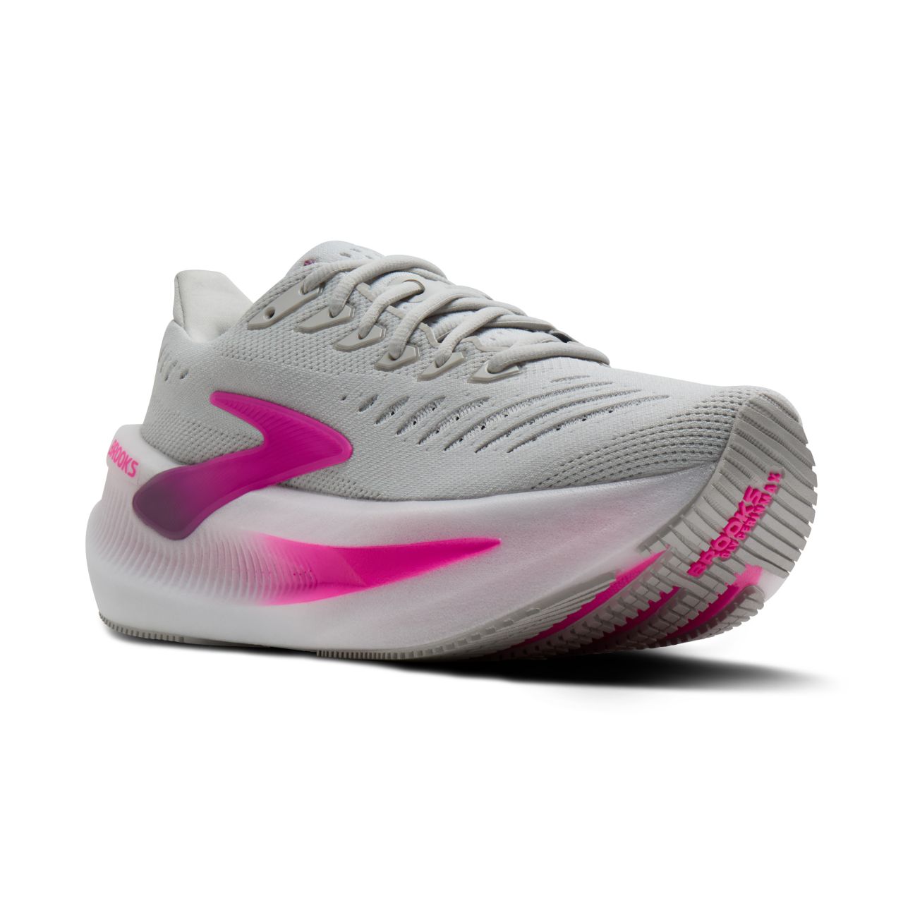 BROOKS GLYCERIN MAX 2 OYSTER, ARGYL ET CYBER PINK  Chaussures de running