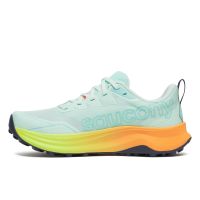 SAUCONY PEREGRINE 16 AQUA ET CITRON Chaussures de trail saucony pas cher