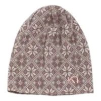 KARI TRAA ROSE BEANIE TAUPE  Bonnet en laine merinos