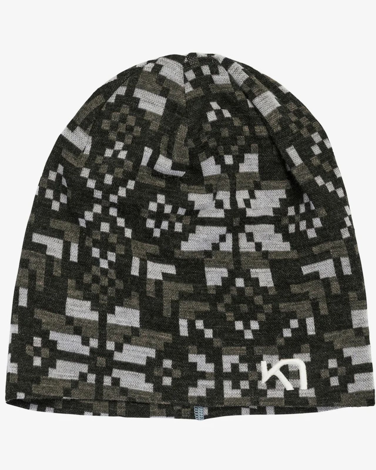 KARI TRAA ELSE BEANIE BLACK Bonnet en laine merinos