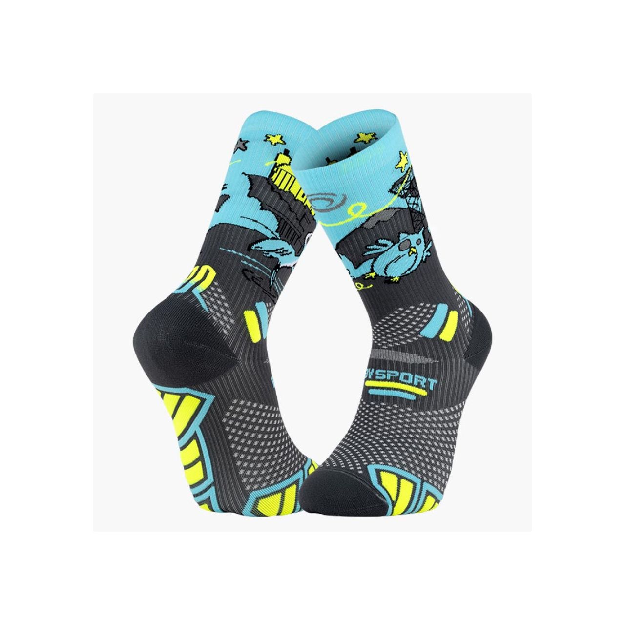 BV SPORT CHAUSSETTES TRAIL ULTRA HIGH NIGHT FEVER DBDB Chaussettes de trail