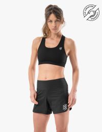 COMPRESSPORT FEELFREE SEAMLESS BRA BLACK  Brassière de sport pas cher