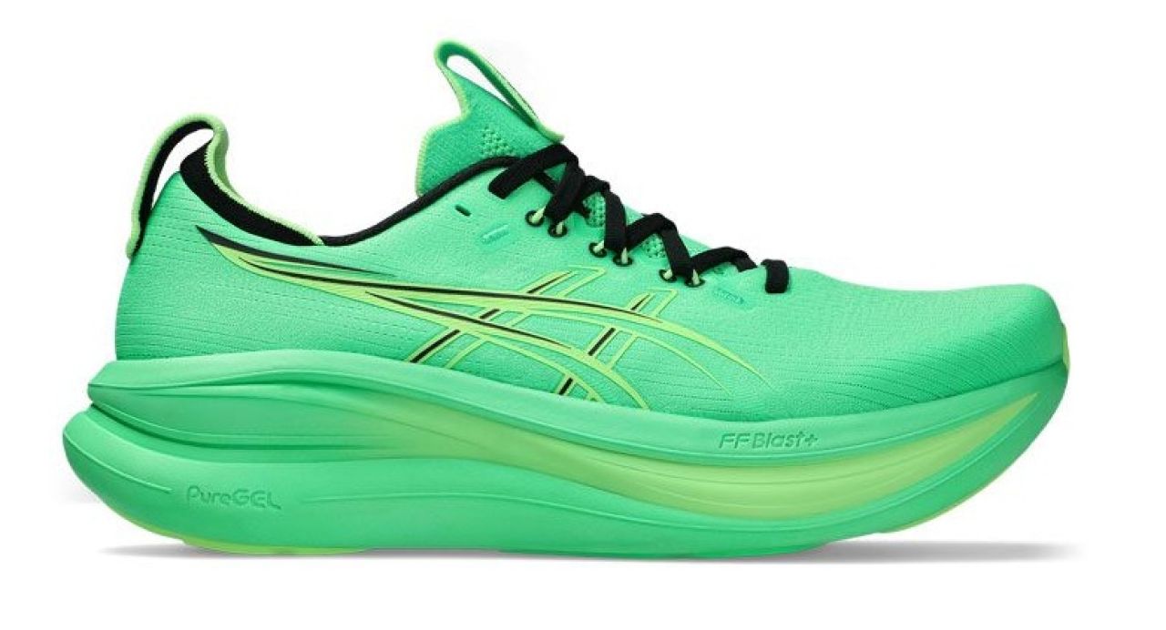 ASICS GEL NIMBUS 28 VITAL GREEN ET IMMUMINATE GREEN Chaussure running asics