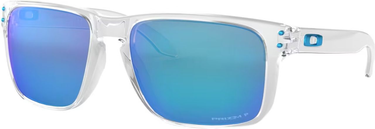 OAKLEY HOLBROOK XL POLISHED CLEAR , PRIZM SAPPHR IRID POLAR Lunettes de sport