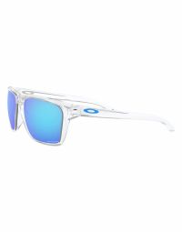 OAKLEY SYLAS POLISHED CLEAR ,PRIZM SAPPHIRE Lunettes de sport pas cher