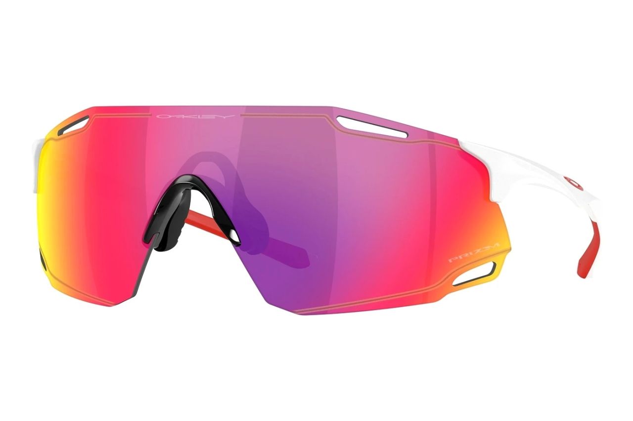 OAKLEY CYBR DYNO POLISHED WHITE, PRIZM ROAD Lunettes de sport