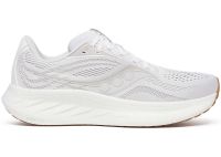 SAUCONY RIDE 18 WHITE ET GUM  Chaussures running
