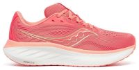 SAUCONY RIDE 18 CORAL ET SALMON Chaussures running pas cher