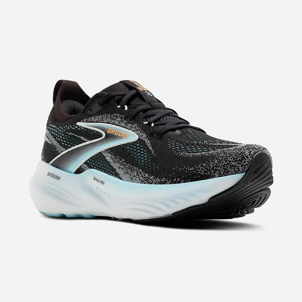 BROOKS GLYCERIN 22 BLACK, ATOMIZER ET BLAZING ORANGE  Chaussures de running