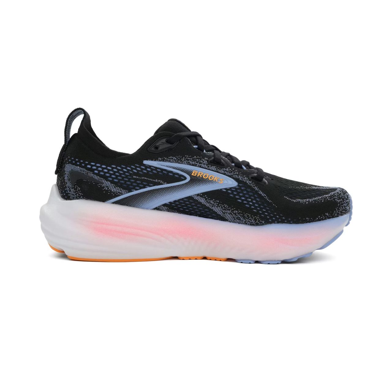 BROOKS GLYCERIN 22 BLACK , BLUE HERO ET ORANGE Chaussures de running