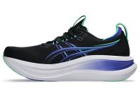 ASICS GEL NIMBUS 28 BLACK ET COBALT BURST Chaussure running asics pas cher