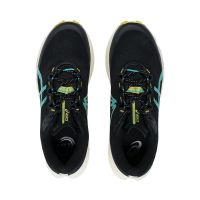 ASICS FUJI LITE 6 BLACK ET AURORA GREEN Chaussures de trail pas cher