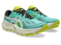 ASICS GEL TRABUCO 14 AURORA GREEN ET LIGHT DUST   Chaussures de trail pas cher