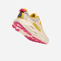 HOKA GAVIOTA 6 BIRCH ET YELLOW GOLD Chaussures de running pas cher