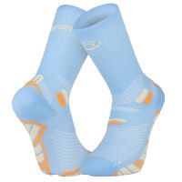 BV SPORT CHAUSSETTES TRAIL ULTRA 2 HIGH CIEL ET ORANGE Chaussettes de trail