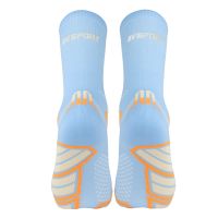 BV SPORT CHAUSSETTES TRAIL ULTRA 2 HIGH CIEL ET ORANGE Chaussettes de trail pas cher