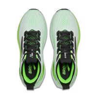 BROOKS GLYCERIN GTS 23 WHITE, PHANTOM ET GREEN GECKO Chaussures de running pas cher