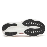 SAUCONY RIDE 19 WHITE ET CRIMSON Chaussures running pas cher