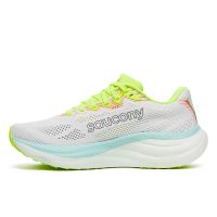 SAUCONY RIDE 19 WHITE ET SPALSH Chaussures running pas cher