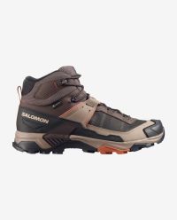SALOMON X ULTRA 5 GTX MID BLACK COFFE ET WALNUT Chaussures de Randonnée étanche