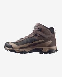 SALOMON X ULTRA 5 GTX MID BLACK COFFE ET WALNUT Chaussures de Randonnée étanche pas cher