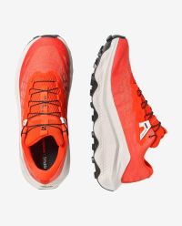 SALOMON ULTRA GLIDE 4 FIERY RED ET VANILLA ICE Chaussures de trail pas cher