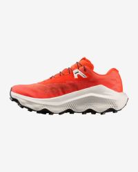 SALOMON ULTRA GLIDE 4 FIERY RED ET VANILLA ICE Chaussures de trail pas cher