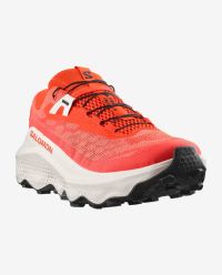 SALOMON ULTRA GLIDE 4 FIERY RED ET VANILLA ICE Chaussures de trail pas cher