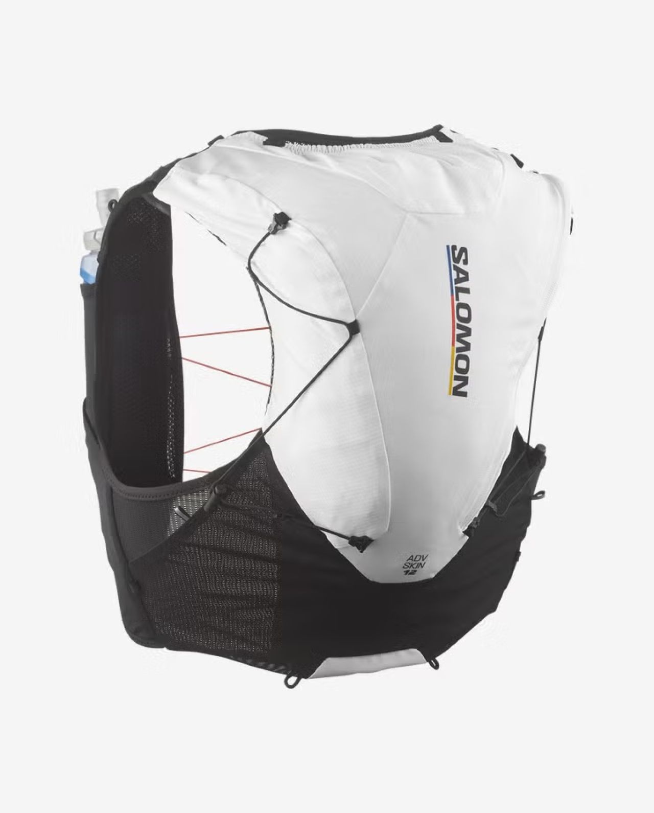 SALOMON ADV SKIN 12 RACE FLAG SET BLACK WHITE  Sac à dos trail