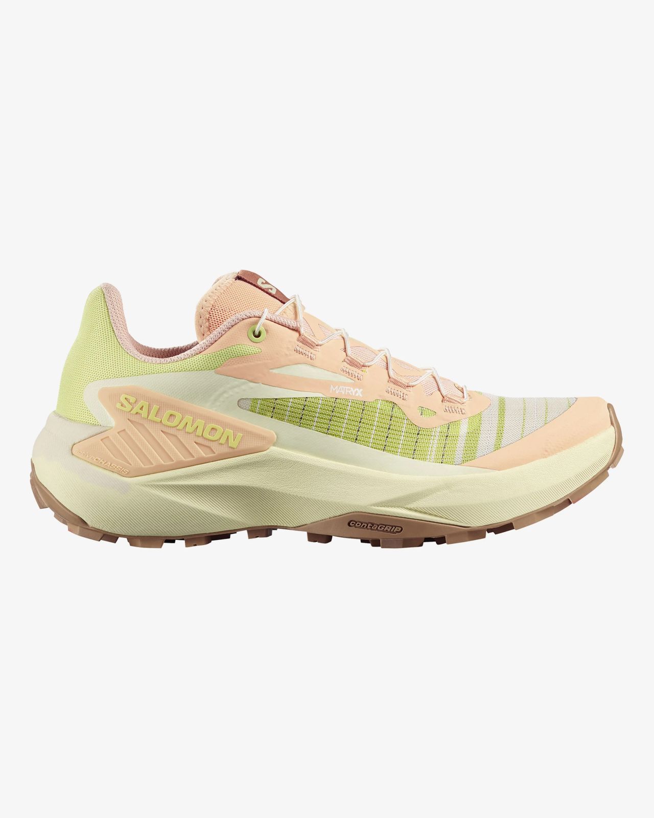 SALOMON GENESIS ALMOND CREAM ET SUNNY LIME Chaussures de trail