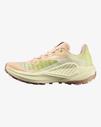 SALOMON GENESIS ALMOND CREAM ET SUNNY LIME Chaussures de trail pas cher