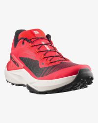 SALOMON GENESIS FIERY RED ET LAVA FALLS  Chaussures de trail pas cher