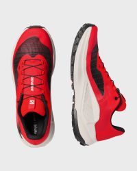 SALOMON GENESIS FIERY RED ET LAVA FALLS  Chaussures de trail pas cher