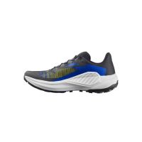 SALOMON GENESIS BLACK, ACID LIME ET BLUING  Chaussures de trail pas cher