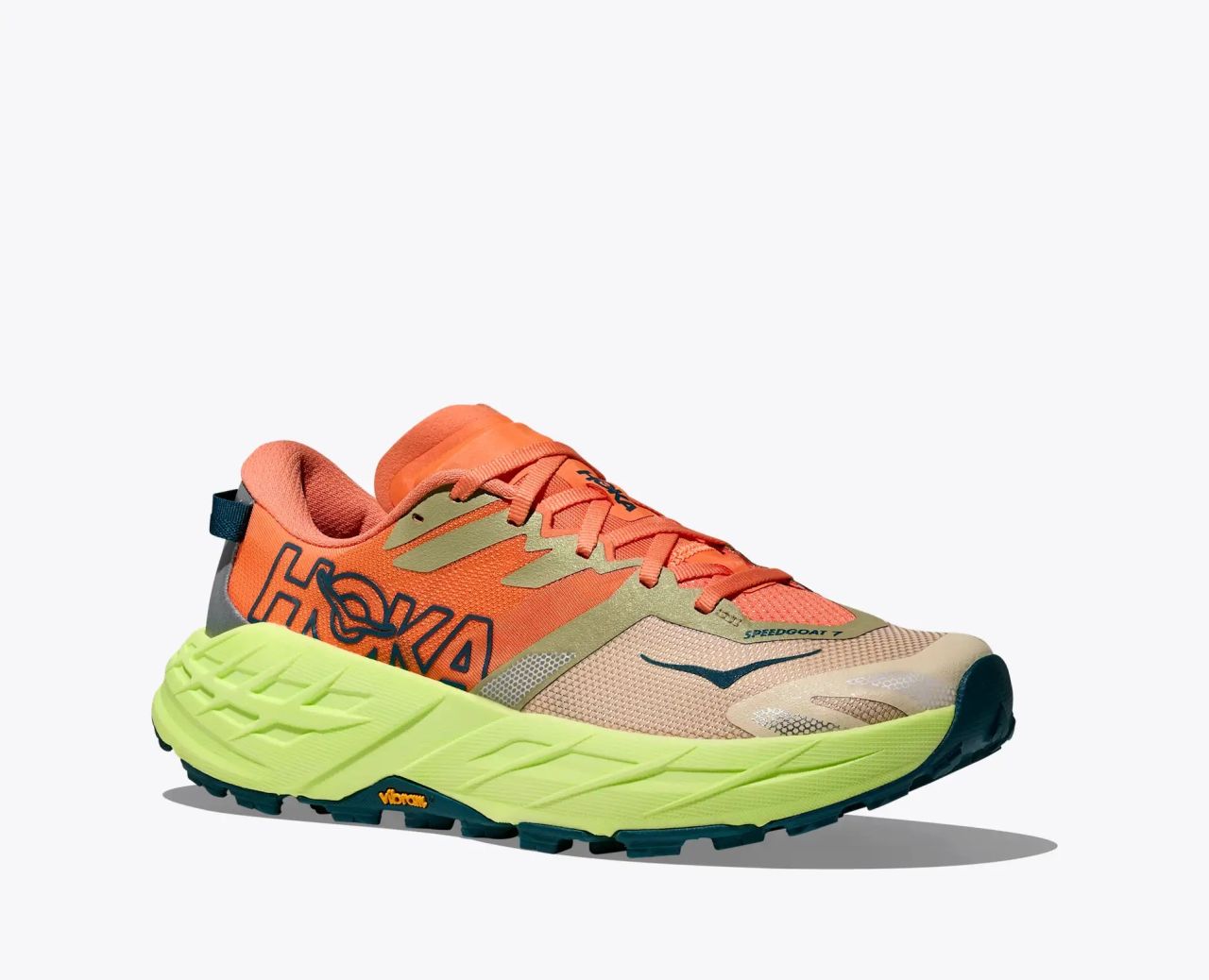 HOKA SPEEDGOAT 7 PERSIMMON ET NEON YUZU Chaussures de trail