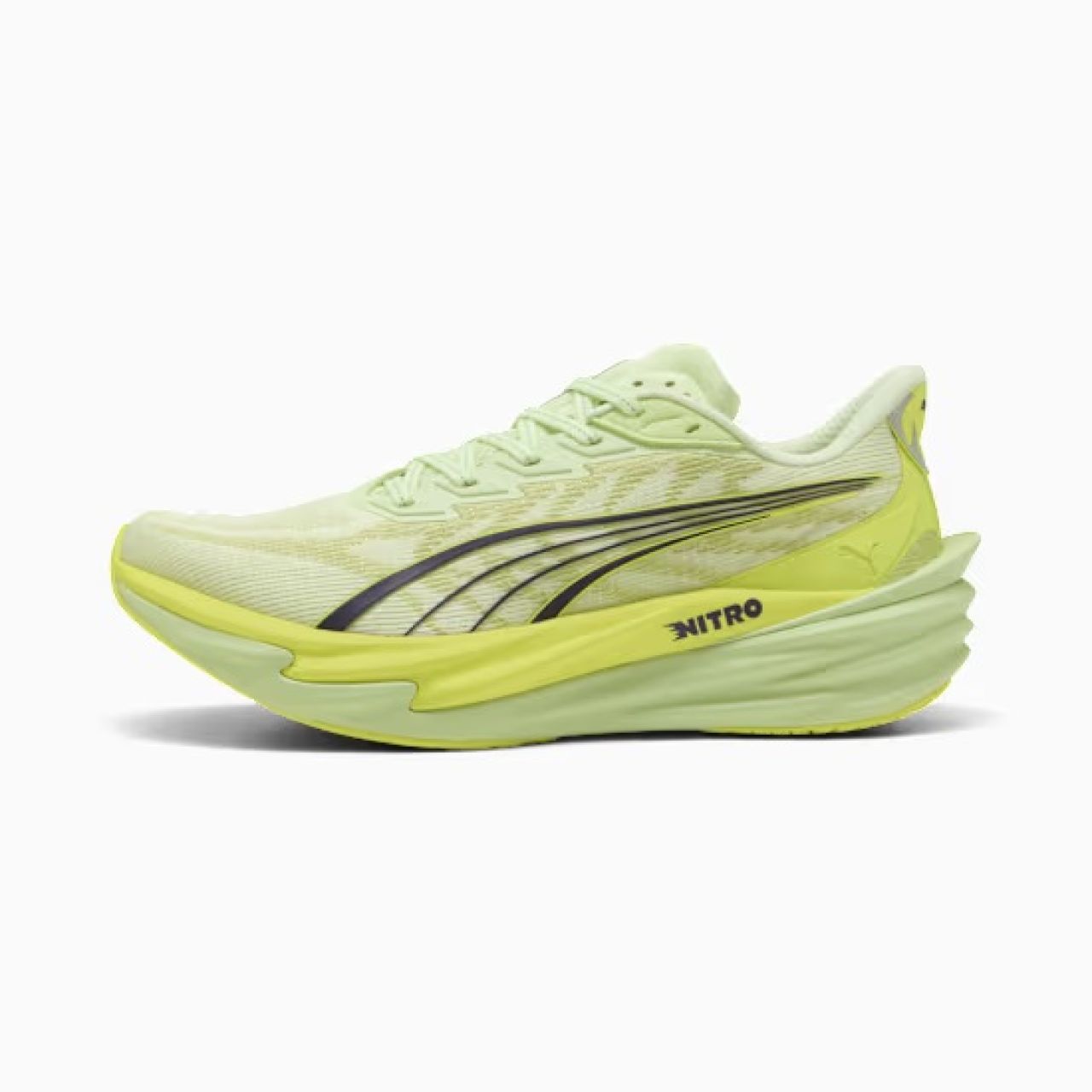 PUMA DEVIATE NITRO 4 APPLE SPRITZ ET LUX LIME Chaussures de running