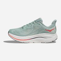 HOKA CLIFTON 10 SAGE ET NEON FLAME Chaussures de running pas cher